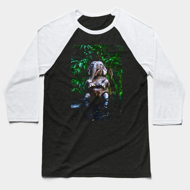 Elephant Cruise Baseball T-Shirt by swgpodcast